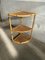 Mid-Century Modern Italian Freestanding Bamboo and Raffia Corner Etagere with Four Shelves, 1970s 2