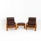 Armchairs with Stool, Denmark, Mid-20th Century, Set of 3 6