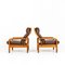 Armchairs with Stool, Denmark, Mid-20th Century, Set of 3, Image 5