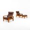 Armchairs with Stool, Denmark, Mid-20th Century, Set of 3 14