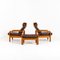 Armchairs with Stool, Denmark, Mid-20th Century, Set of 3, Image 15