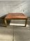 Mid-Century Modern Italian Coffee Table with Brass Finish, Lacquered Metal Base and Shiny Briar-Root Top 2