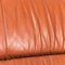 Butacas y sofá vintage de cuero, años 70. Juego de 3, Imagen 12