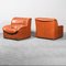 Vintage Leather Armchairs & Sofa, 1970s, Set of 3, Image 2