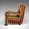 Vintage English Oak Wing Back Armchair, 1950s, Image 4