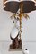 Mid-Century French Table Lamp with Porcelain Crane or Heron and Flowers, 1970s 10