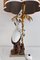 Mid-Century French Table Lamp with Porcelain Crane or Heron and Flowers, 1970s, Image 10