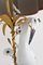 Mid-Century French Table Lamp with Porcelain Crane or Heron and Flowers, 1970s, Image 7