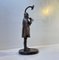 Escultura de bronce de Lur Playing Viking de Edward Aagaard, años 50, Imagen 6