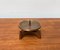 Vintage German Brutalist Bronze Candleholder from Harjes 1