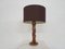 Scandinavian Modern Wooden Table Lamp, Denmark, 1960s 1