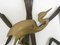 Mid-Century Brass Wall Sculpture with Birds, 1970s, Image 6