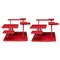 Set di 2 tavolini da caffè Isole, rosso rubino di Atelier Ferraro, Immagine 1