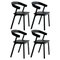 Black Nude Dining Chair by Made by Choice, Set of 4 1