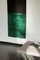 Schwarz / Grüner Handgewebter Wandteppich von Calyah 3
