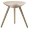 Beige Oak Stool by Mogens Lassen, Image 1