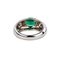 White Gold Ring With Emerald & Diamonds 6