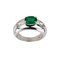 White Gold Ring With Emerald & Diamonds 1