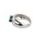 White Gold Ring With Emerald & Diamonds 5