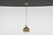 Brass Pendant Lamp by Hans Agne Jakobsson for Markaryd, Scandinavia, 1960s 4