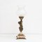 Early 20th-Century Guilted Metal and Marble Table Lamp 1