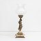Early 20th-Century Guilted Metal and Marble Table Lamp, Image 9
