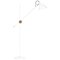 Arts and Raw Kh1 White Raw Brass Floor Lamp from Konsthantverk 1