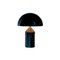 Lámpara de mesa Atollo grande y mediana en negro de Vico Magistretti para Oluce. Juego de 2, Imagen 3