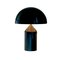 Große Schwarze Atollo Tischlampe von Vico Magistretti für Oluce, 2er Set 2