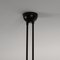 Mid-Century Modern Black Two Fixed Arms Ceiling Lamp by Serge Mouille, Image 5