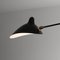 Mid-Century Modern Black Two Fixed Arms Ceiling Lamp by Serge Mouille, Image 4