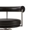 Sedia LC7 in pelle nera di Charlotte Perriand per Cassina, Immagine 2