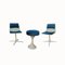 Mid-Century Swivel Chairs & Tulip Stool from CS Chair Centre, Set of 3 1