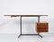 Mid-Century Italian Black Metal, Brass & Wood Folding Desk, 1960s 3