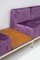 Vintage Purple Velvet Sofas by Gianfranco Frattini, Set of 2, Image 5