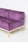 Vintage Purple Velvet Sofas by Gianfranco Frattini, Set of 2, Image 2