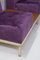 Vintage Purple Velvet Sofas by Gianfranco Frattini, Set of 2, Image 7