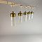 Mid-Century Italian Brass and Murano Glass Pendants, 1950s, Set of 5, Image 5