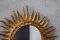 Mid-Century Italian Wooden Sun Mirror, 1950s 2