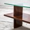 Niedriger Tisch mit Holzstruktur und Glasplatte von Osvaldo Borsani für Arredamenti Borsani Varedo, 1940er 4