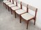 Danish Teak Chairs, 1970s, Set of 6 4
