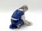 Porcelain Figurine of a Woman With Cat from Bing & Grondahl, Denmark, 1950-60s, Image 5