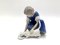 Porcelain Figurine of a Woman With Cat from Bing & Grondahl, Denmark, 1950-60s 1