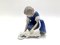 Porcelain Figurine of a Woman With Cat from Bing & Grondahl, Denmark, 1950-60s, Image 1