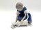 Porcelain Figurine of a Woman With Cat from Bing & Grondahl, Denmark, 1950-60s 8