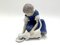 Porcelain Figurine of a Woman With Cat from Bing & Grondahl, Denmark, 1950-60s, Image 8