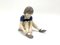 Porcelain Figurine of a Girl Lacing Her Shoes from Bing & Grondahl, Denmark, 1950-60s 3