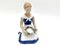 Danish Porcelain Figurine of a Girl With Wreath from Bing & Grondahl, 1980s, Image 1