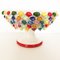 White Ceramic Bowl with Colored Beans from Caltagirone 1