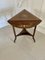 Antique Edwardian Rosewood Inlaid Drop Leaf Centre Table 1